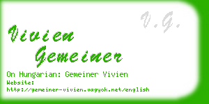 vivien gemeiner business card